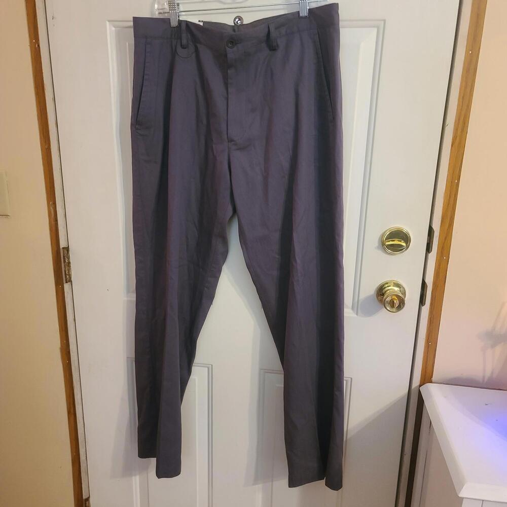 NWT Zara Inditex Mens Pants EU 44 US 34 Gray Relaxed Fit Pleated Trousers